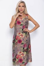 Платье Цветочные узоры (розовое) П10890 LT Collection