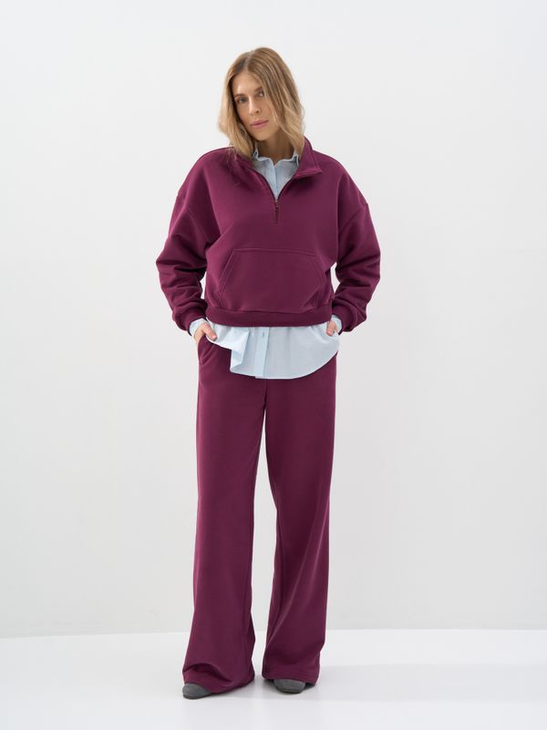 Олимпийка с велюровым эффектом 