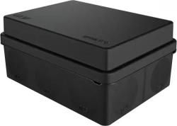 Распределительная коробка Greenel / Гринэль ОП 11 вводов, двухкомпонентная безгалогенная (HF) УФ наружная черная, 150х110х70мм, IP67, GE42441-05 / монтажная