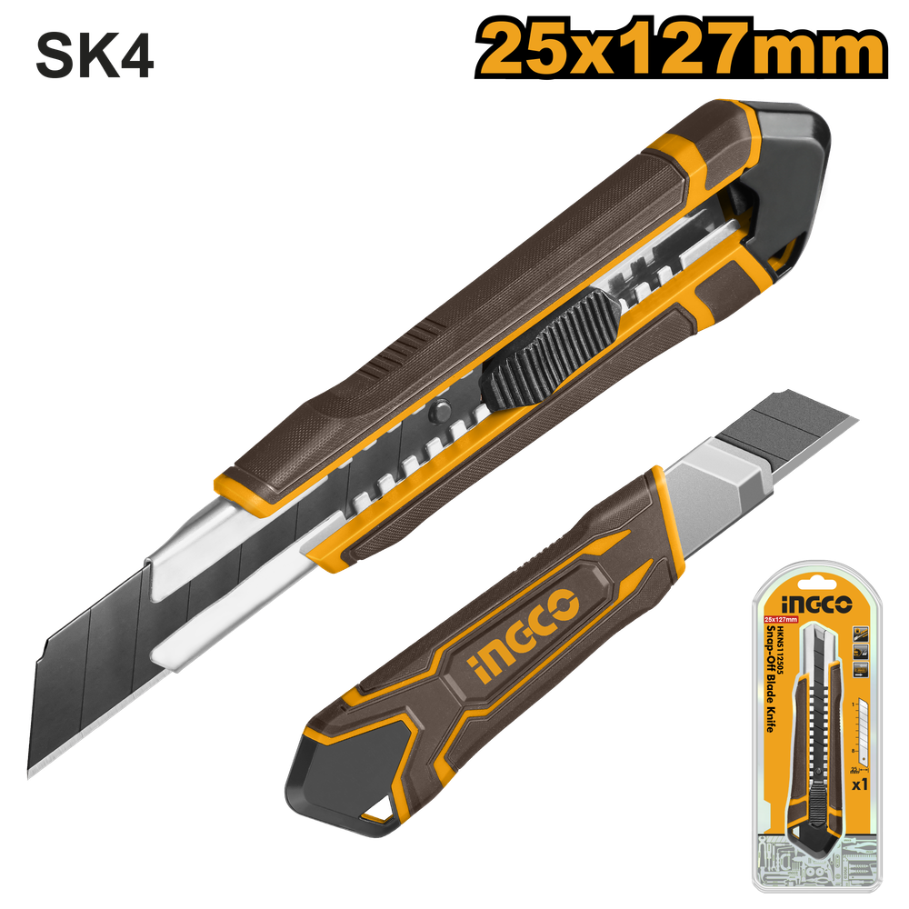 Нож канцелярский INGCO HKNS112505 25*127 мм