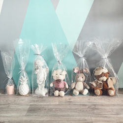 Прозрачный пакет с жестким дном, 11х17х60 см