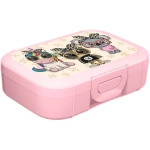 Ланч-бокс детский 0,85л «Зверушки» светло-розовый