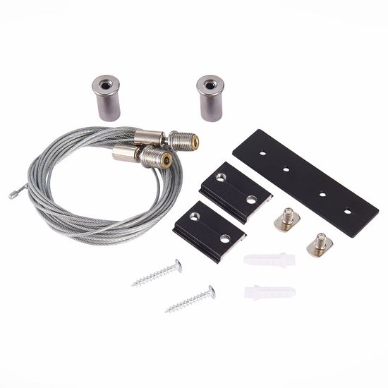 ST005.419.00.1 Тросовый подвес для магнитного шинопровода (2шт) ST-Luce Черный SKYLINE 48