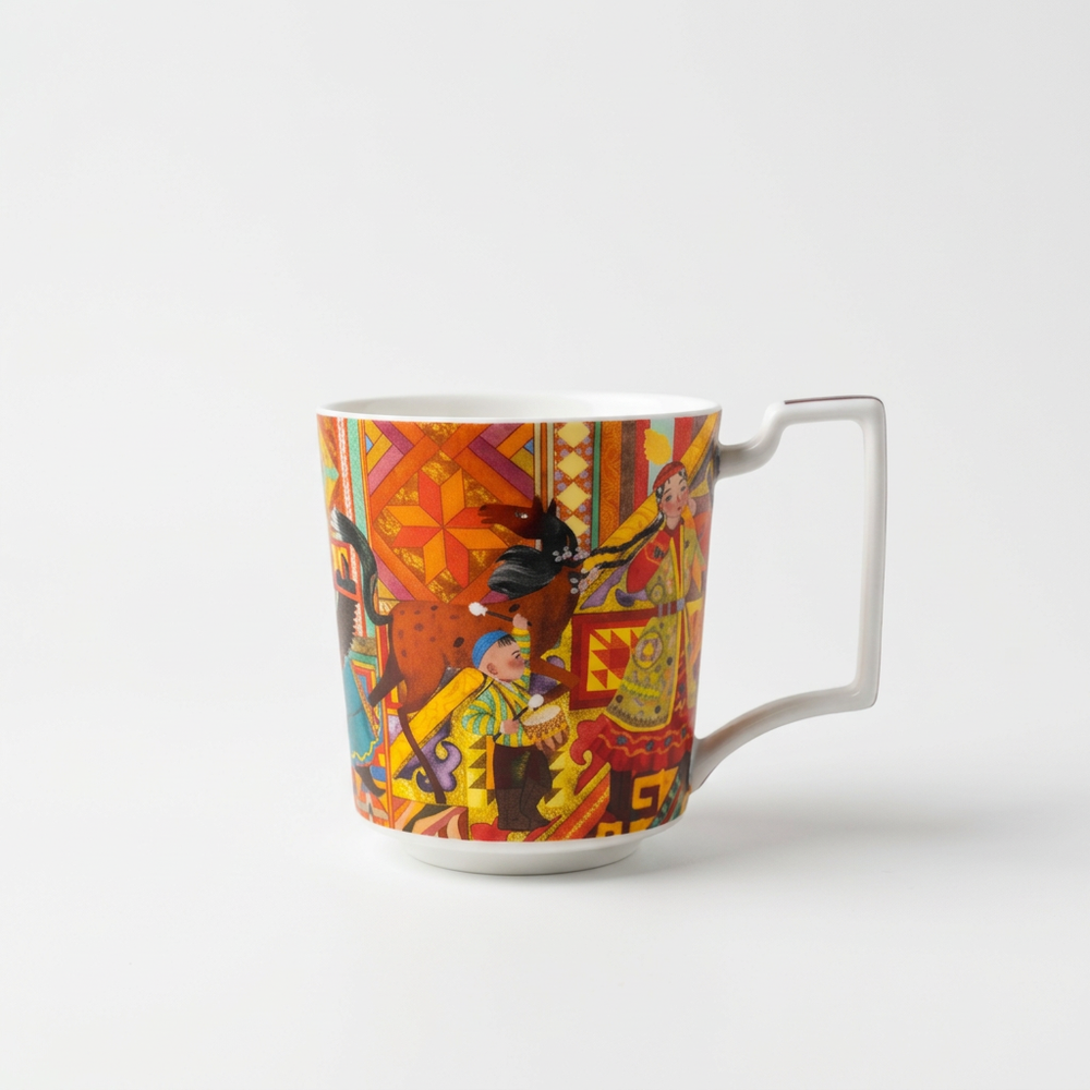 Кружка из костяной керамики