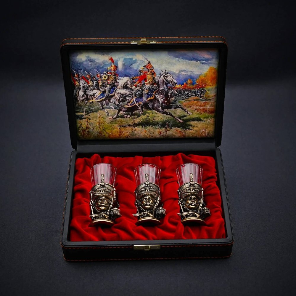 Подарочный набор лафитников "Гусары Prime" 3 шт.