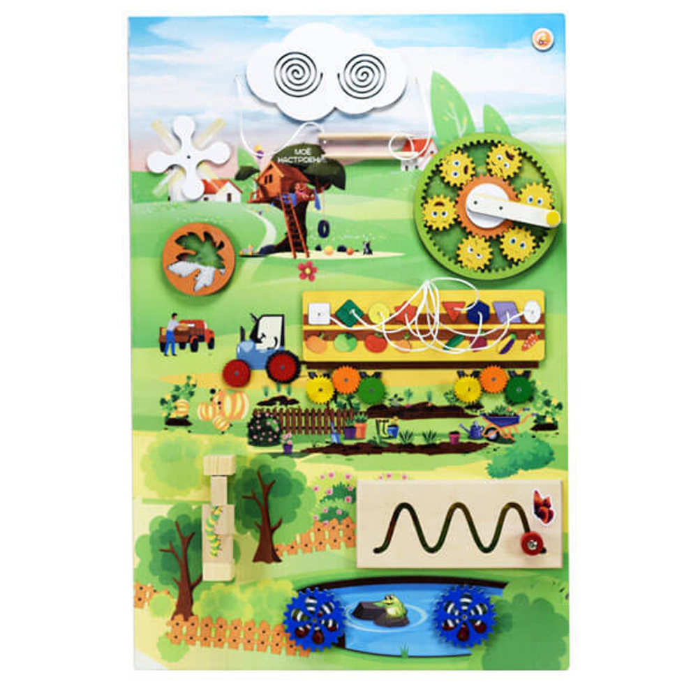 Бизиборд "Овощная грядка"