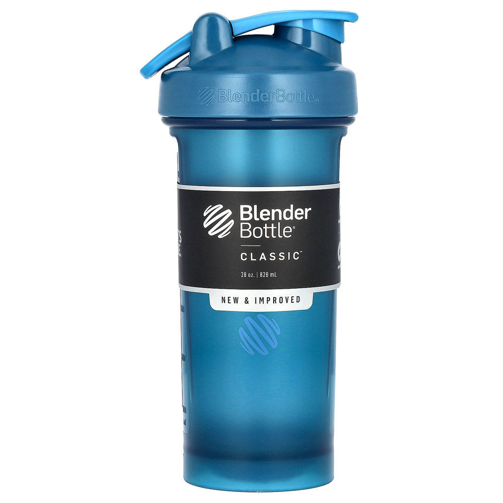 Blender Bottle, Classic with Loop, классический шейкер с петелькой, океанический голубой, 828 мл (28 унций)