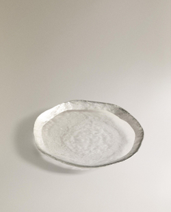 Zara Home набор столовой посуды из стекла, цвет серебристый, 15 см