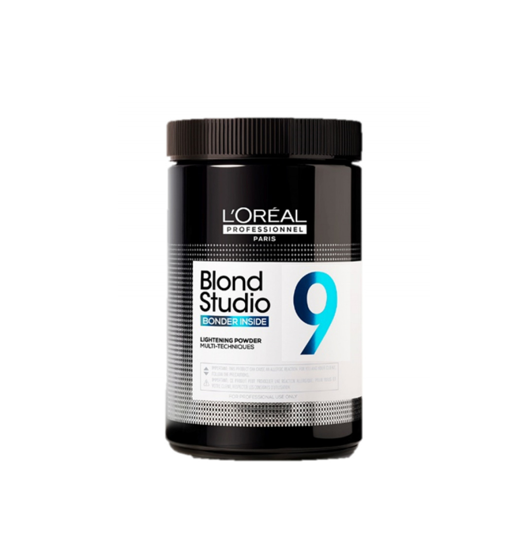 Обесцвечивающая пудра до 9 уровней осветления L`oreal Professionnel Blond Studio Lightening Powder 9 с бондингом 500 гр