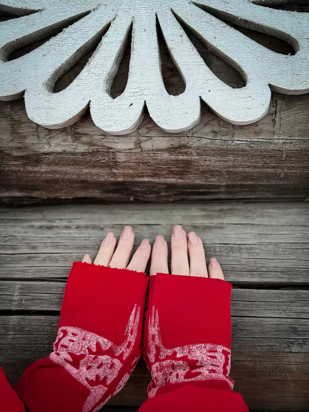 Полуварежки Красный мак