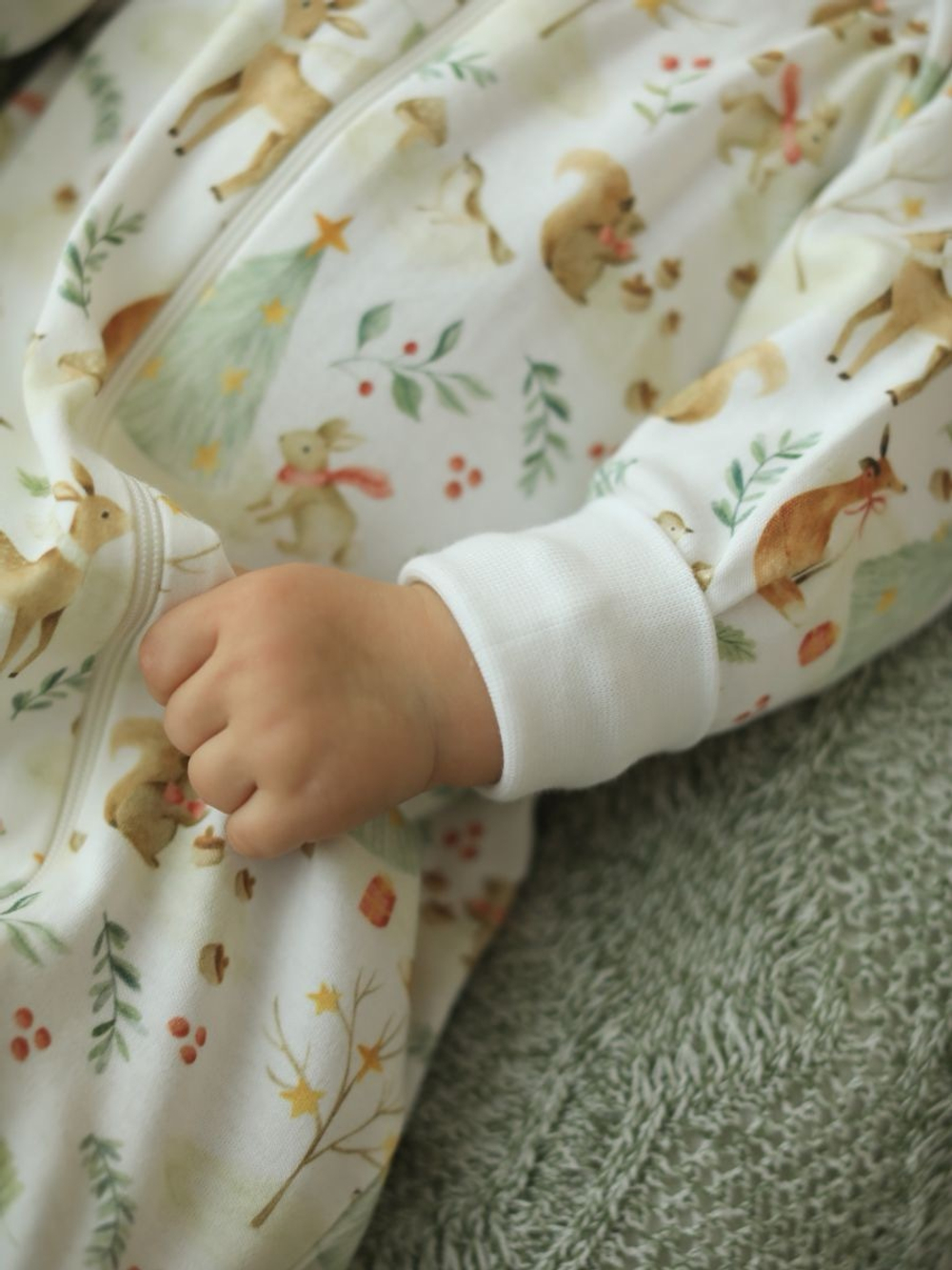 Комбинезон растущий на молнии "Новогодний лес"