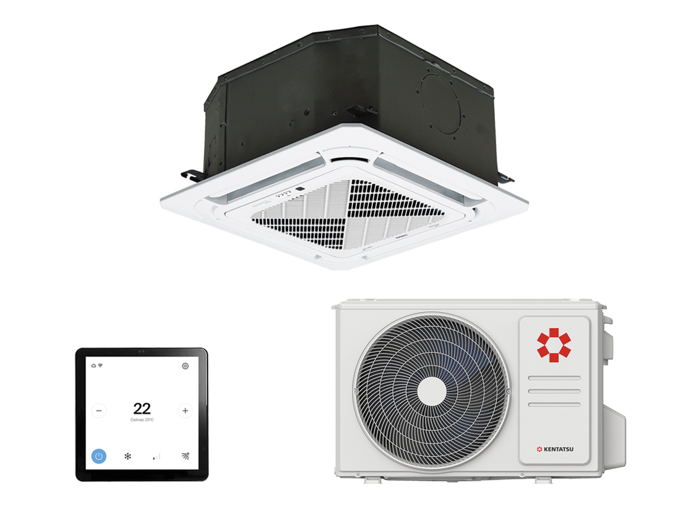 Кассетный кондиционер Kentatsu KSZB-W/KSUNB kszb35hzrn1w/ksunb35hzrn1/kpu65-d4