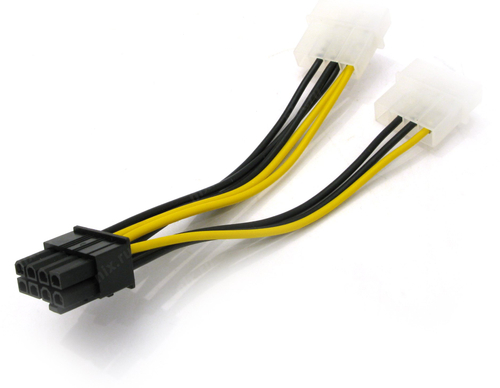 Переходник питания  для видеокарт  2big->8pin