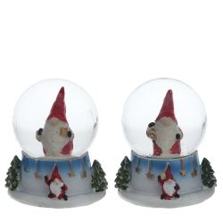 GAEM Фигурка декор в стекл шаре "Гном", D 4.5 см, L5,5 W5 H6 см, 2в.