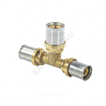 Тройник переходной для МП/PE-X труб латунь пресс Дн 32х16х32 RM151 Giacomini RM151Y090