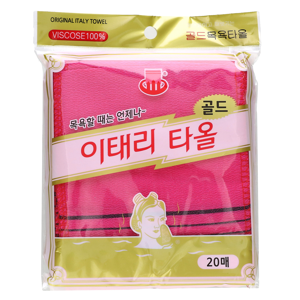 Goldsangsa, отшелушивающее полотенце, розовое, 20 шт.