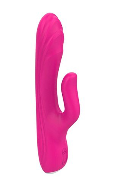 Ярко-розовый вибратор-кролик Flexible G-spot Vibe - 21 см. (Цвет: ярко-розовый)