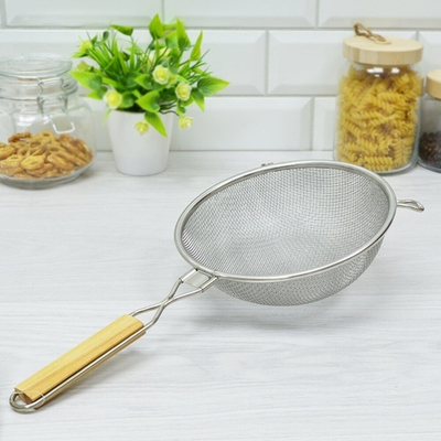 Сито 185мм нерж двойная сетка, с ручкой Ретро VETTA