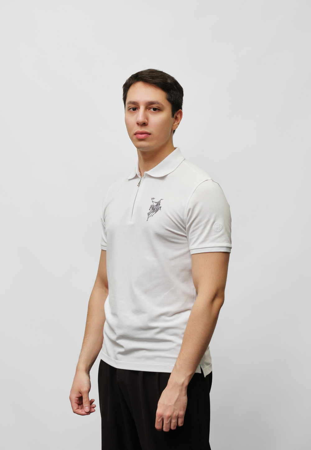 Поло на молнии BATYR WHITE