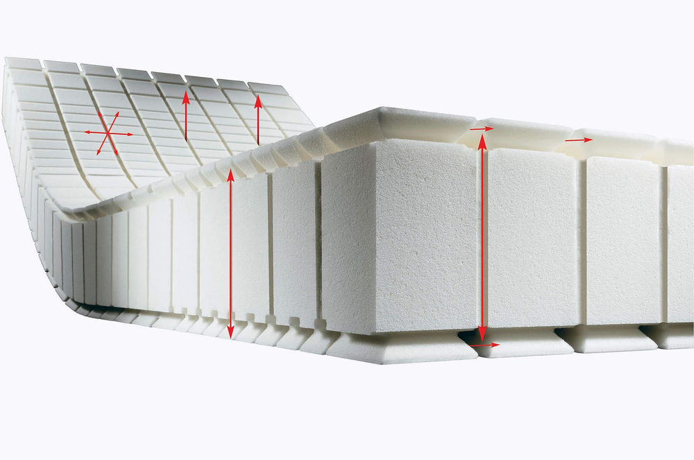 Матрас ортопедический Hulsta Air Dream 2000 180x200 до 100 кг Германия фрагмент