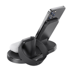 Беспроводная зарядка BOROFONE BQ10 3в1 15W (черный)