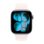 Умные часы Apple Watch Series 11 GPS, 42mm, Space Gray Aluminium Case with Light Blush Sport Band, S/M
