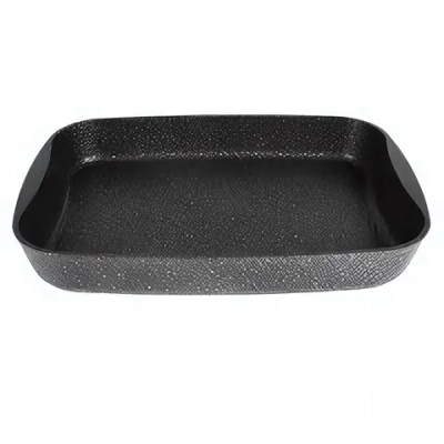 Противень 33,5*22*5,5см (темный мрамор)