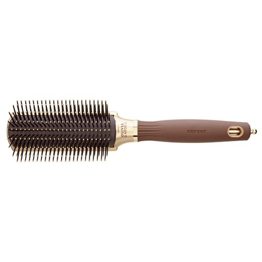 Щетка 9 рядов EXPERT STYLE CONTROL Nylon Bristles Gold&Brown Коричневый (08216)