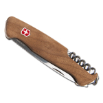 Нож Victorinox RangerWood 55, 0.9561.63, 130 мм, 10 функций, фиксатор лезвия "liner lock", лезвие и инструменты из нержавеющей стали, рукоять из орехового дерева