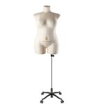 Манекен портновский Моника, комплект Стандарт, размер 54, цвет бежевый, в комплекте подставка «Милан» и чехол-накидка
