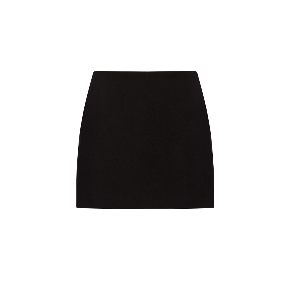 Юбка мини на низкой посадке, Черный