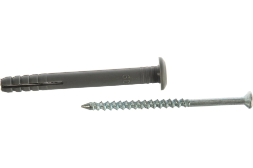 Дюбель-гвоздь 6х60 с потайным бортиком KREP-KOMP (150 шт. в уп.)