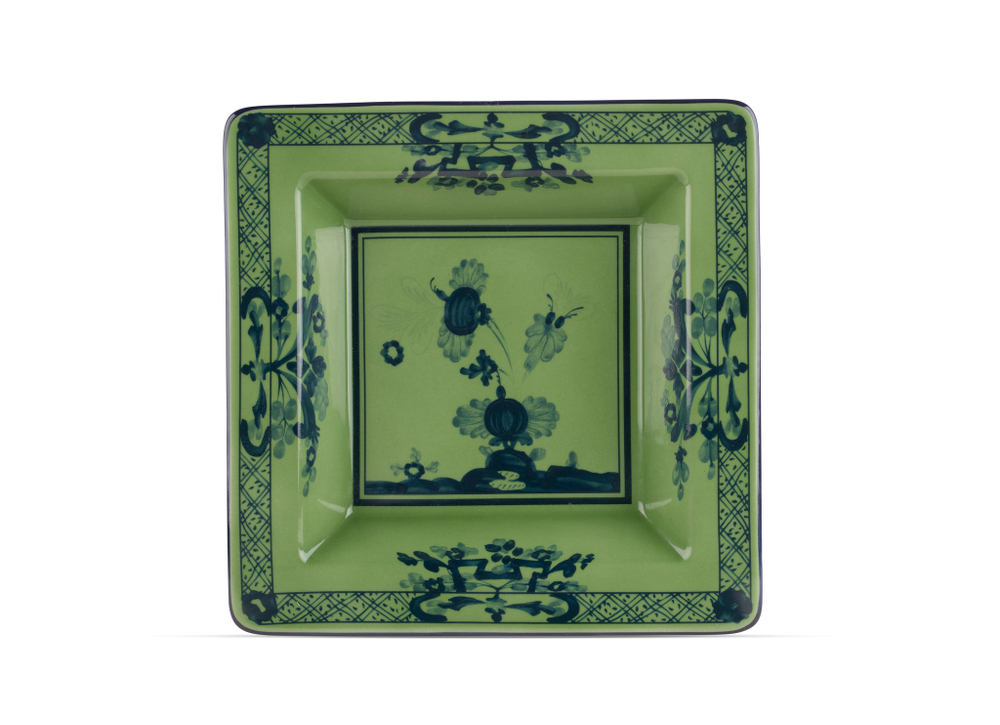 Мелочница квадратная RG Oriente Italiano Malachite (18 см)