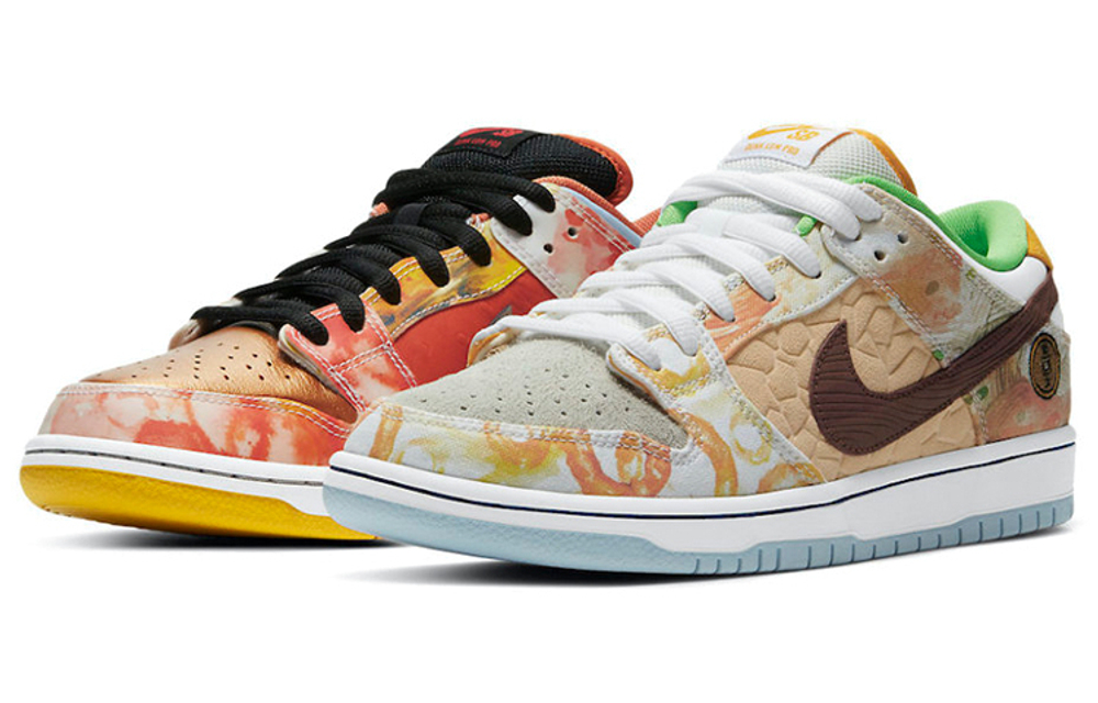 Nike Dunk SB QS "Street Hawker" food god trend low-top sneakers for men and women the same Mandarin duck color