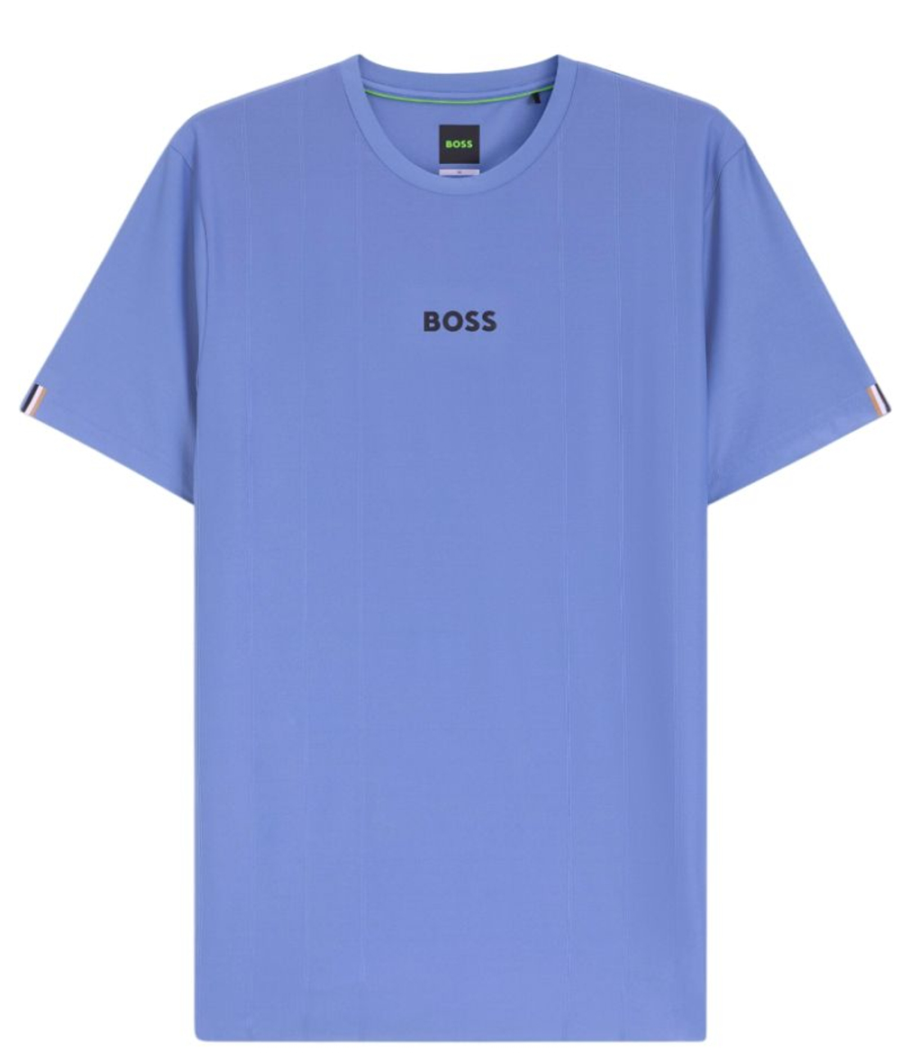 Мужская теннисная футболка BOSS TOC Serve 1 - light/pastele blue