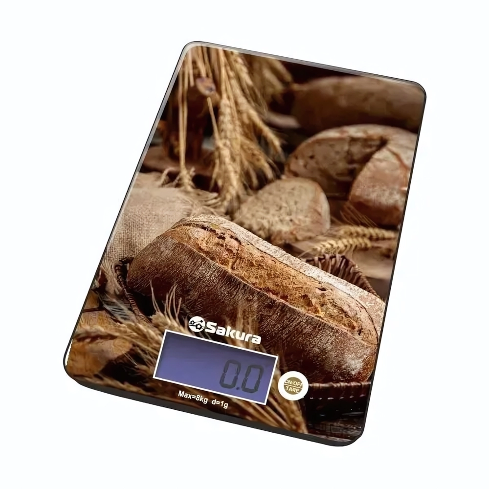 Весы кухон SA-6075BR 8кг элек хлеб