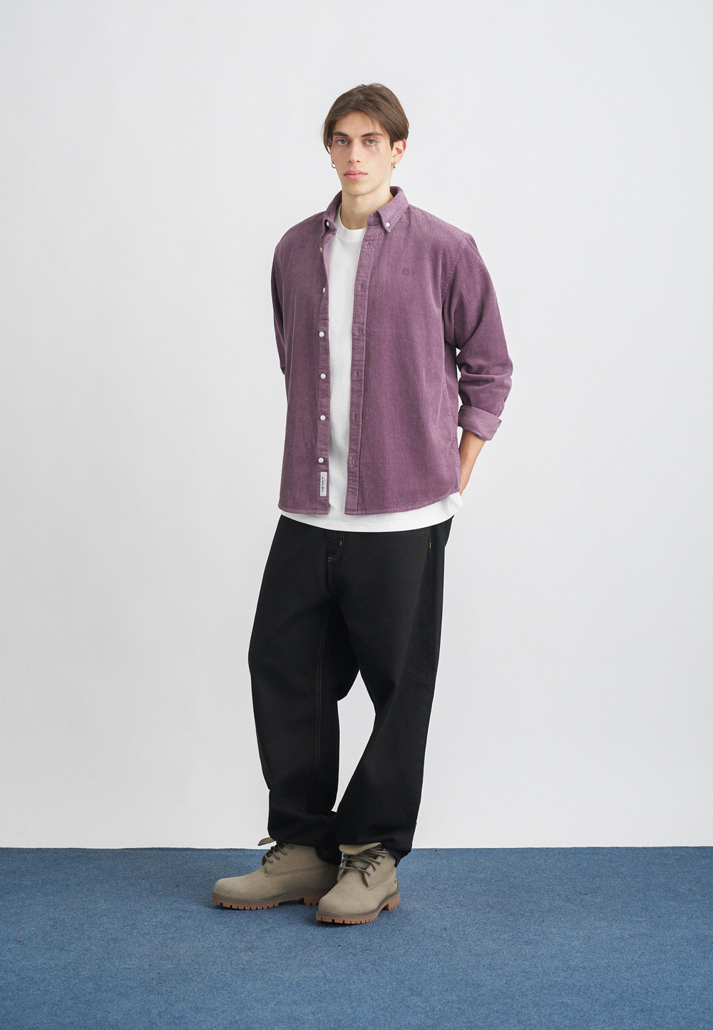 Carhartt WIP MADISON - Рубашка - Фиолетовый