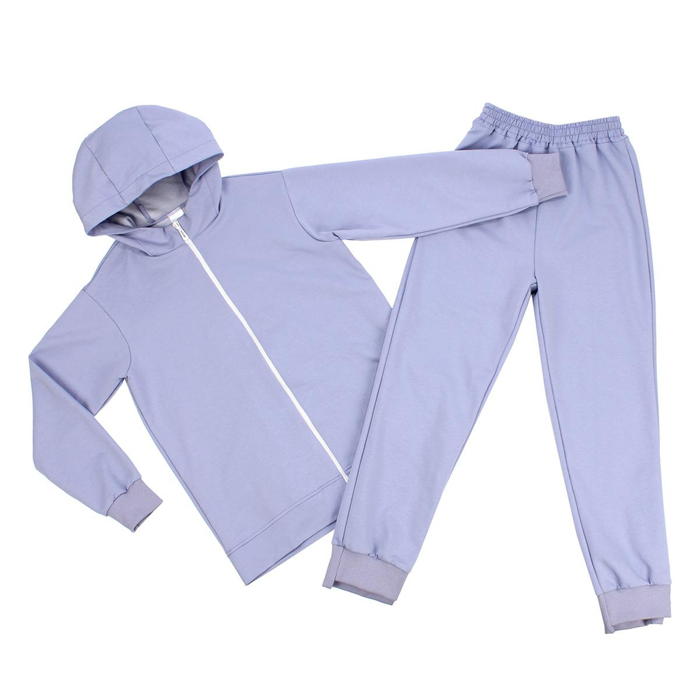 Костюм для девочек футер "Москва-2" р.140, Лавандовый (Ивашка)