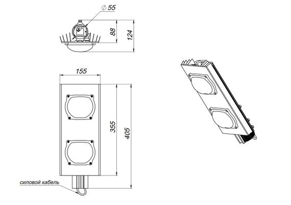 Светильник светодиодный Леда Магистраль v2.0 120Вт 31191