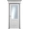 Межкомнатная дверь Нафта 2 белая эмаль со стеклом