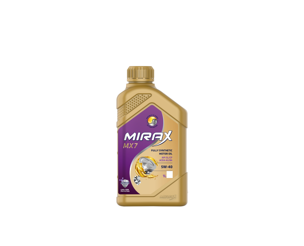 Масло Mirax MX7 5W40 SL/CF A3/B4 (1л) синтетика