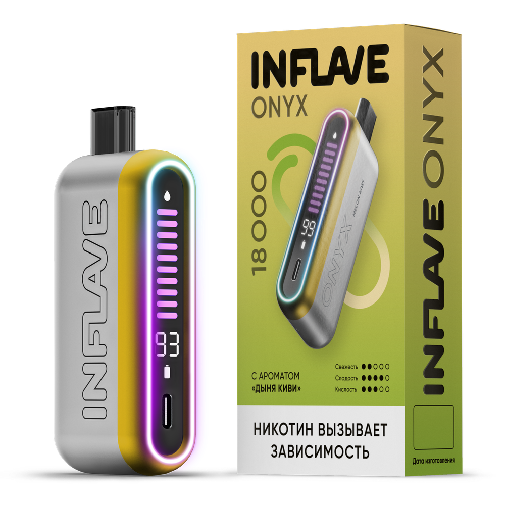 Inflave Onyx Дыня-киви 18000 затяжек 20мг (2%)