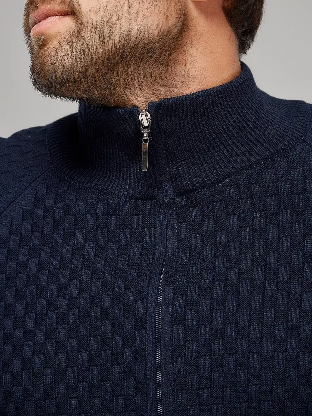 Кардиган на молнии с карманами