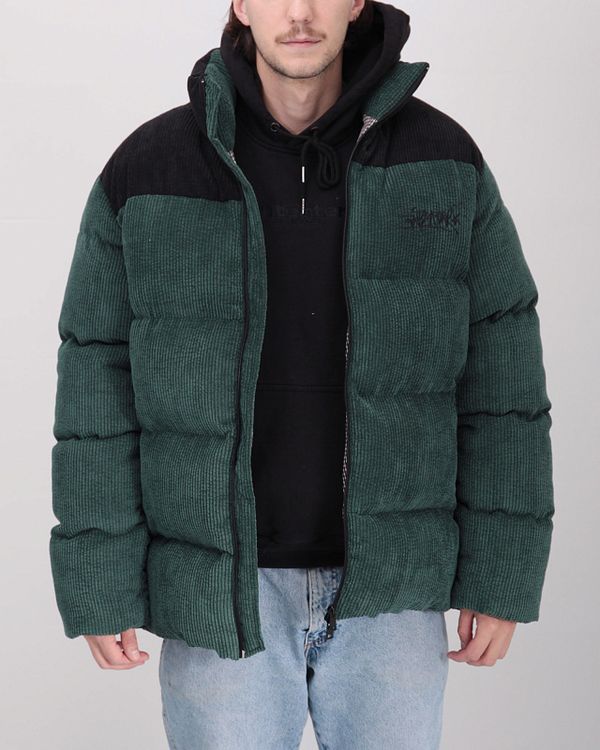 Пуховик Downjacket Velvet Combo Зеленая - фото 6