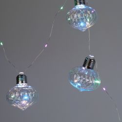 Светодиодная новогодняя гирлянда ЭРА ЕGNIG - 80M нить Лампочки на батарейках 1,8 м мультиколор 80 microLED