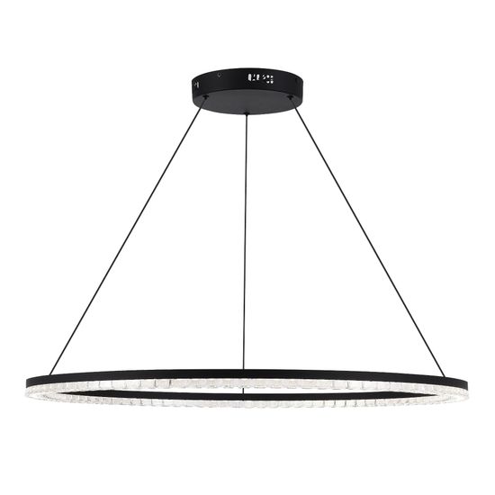 SL1018.413.01 Светильник подвесной ST-Luce черный/прозрачный LED 1*54W 4000K EUCLIDICS