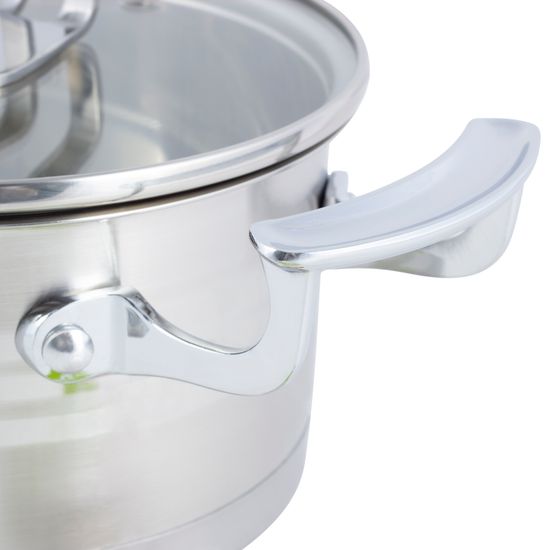 Кастрюля 5,7 л. из нержавеющей стали Kamille KM 5857 с крышкой