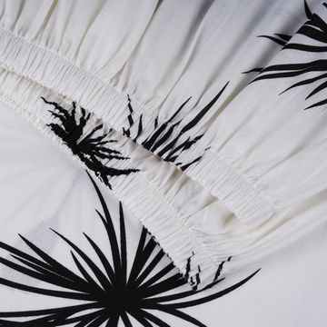 Простыня на резинке  Fiori 6,  140x200х30 , ранфорс  DOMTEKC