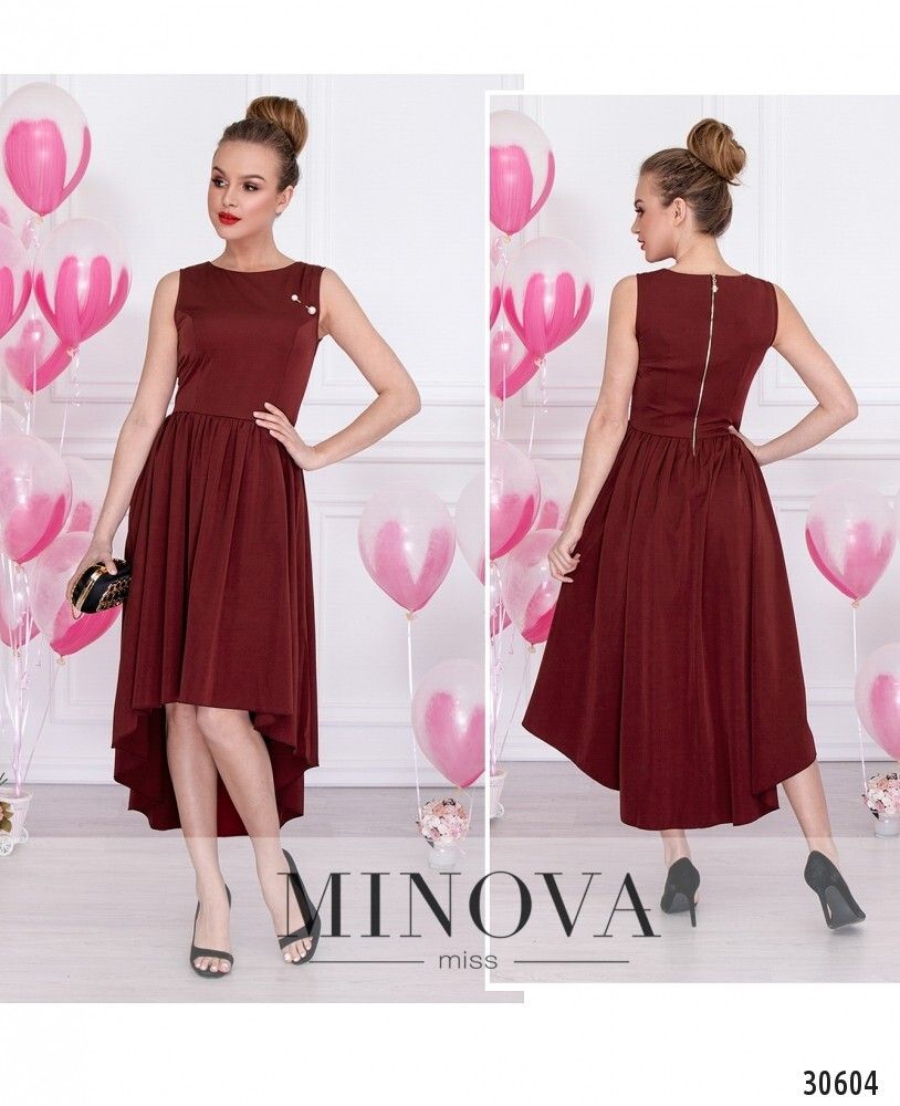 Платье 8584-бордо Minova Платье 8584-бордо Minova