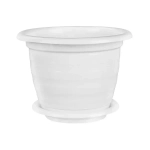 Горшок цветочный Виола 3,5л. с поддоном белый